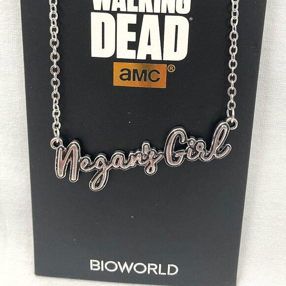 The Walking Dead Negan's Girl Name Plate Necklace - Picture 2 of 3